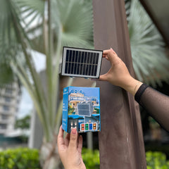 ILUMINACION SOLAR 4 LED PARED